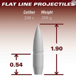 338 CALIBER 255.5 gr 